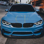 V Style Gloss Black Front Splitter for BMW F80 M3 F82 F83 M4 14-20