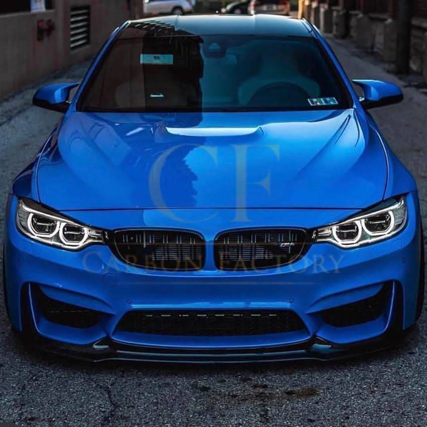 V Style Gloss Black Front Splitter for BMW F80 M3 F82 F83 M4 14-20