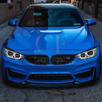 V Style Gloss Black Front Splitter for BMW F80 M3 F82 F83 M4 14-20