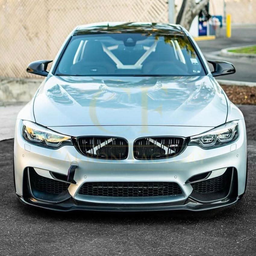 V Style Gloss Black Front Splitter for BMW F80 M3 F82 F83 M4 14-20