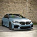 V Style Gloss Black Front Splitter for BMW F90 M5 21-24