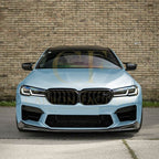 V Style Gloss Black Front Splitter for BMW F90 M5 21-24