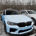 V Style Gloss Black Front Splitter for BMW F90 M5 21-24
