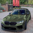 V Style Gloss Black Front Splitter for BMW F90 M5 21-24