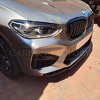 V Style Gloss Black Front Splitter for BMW F97 X3M F98 X4M 18-21
