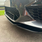 V Style Gloss Black Front Splitter for BMW F97 X3M F98 X4M 18-21