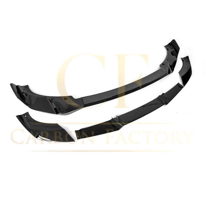 V Style Gloss Black Front Splitter for BMW G01 X3 IX3 G02 X4 LCI 22-24