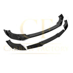 V Style Gloss Black Front Splitter for BMW G01 X3 IX3 G02 X4 LCI 22-24