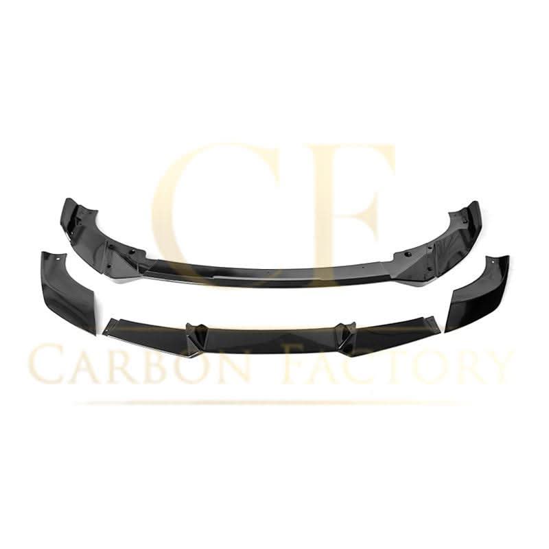 V Style Gloss Black Front Splitter for BMW G01 X3 IX3 G02 X4 LCI 22-24