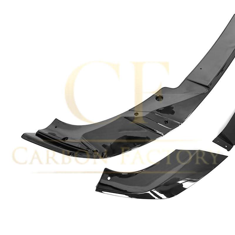 V Style Gloss Black Front Splitter for BMW G01 X3 IX3 G02 X4 LCI 22-24