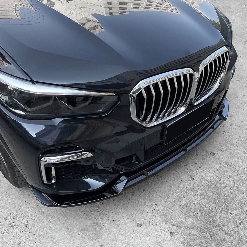 V Style Gloss Black Front Splitter for BMW G05 X5 Pre-LCI 19-22