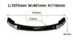 V Style Gloss Black Front Splitter for BMW G05 X5 Pre-LCI 19-22