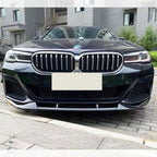 V Style Gloss Black Front Splitter for BMW G30 G31 5 Series LCI 21-24