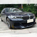 V Style Gloss Black Front Splitter for BMW G30 G31 5 Series LCI 21-24