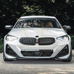 V Style Gloss Black Front Splitter for BMW G42 2 Series Coupe 21-Present