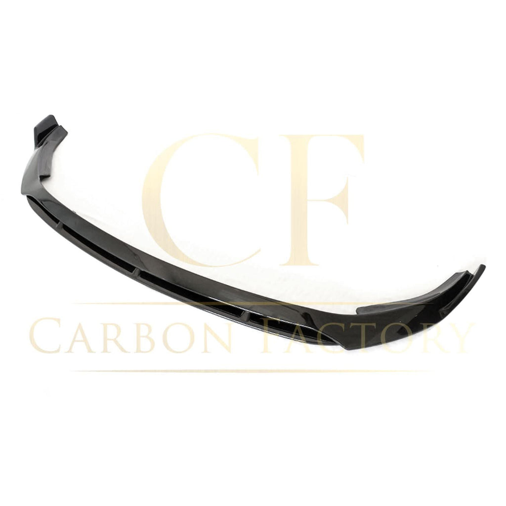 V Style Gloss Black Front Splitter for Mercedes Benz W205 C Class AMG 19-21