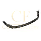 V Style Gloss Black Front Splitter for Mercedes Benz W205 C Class AMG 19-21