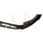 V Style Gloss Black Front Splitter for Mercedes Benz W205 C Class AMG 19-21