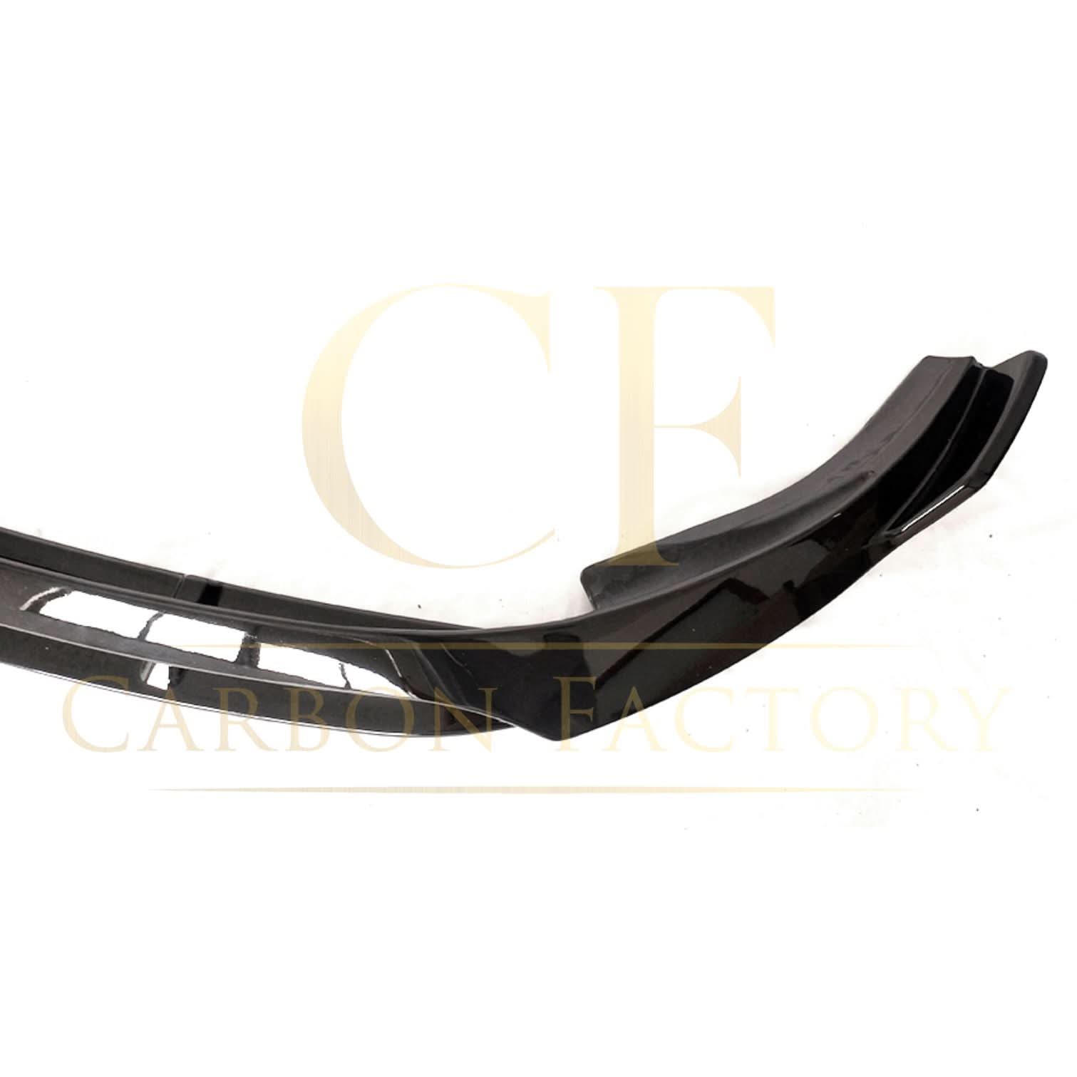 V Style Gloss Black Front Splitter for Mercedes Benz W205 C Class AMG 19-21