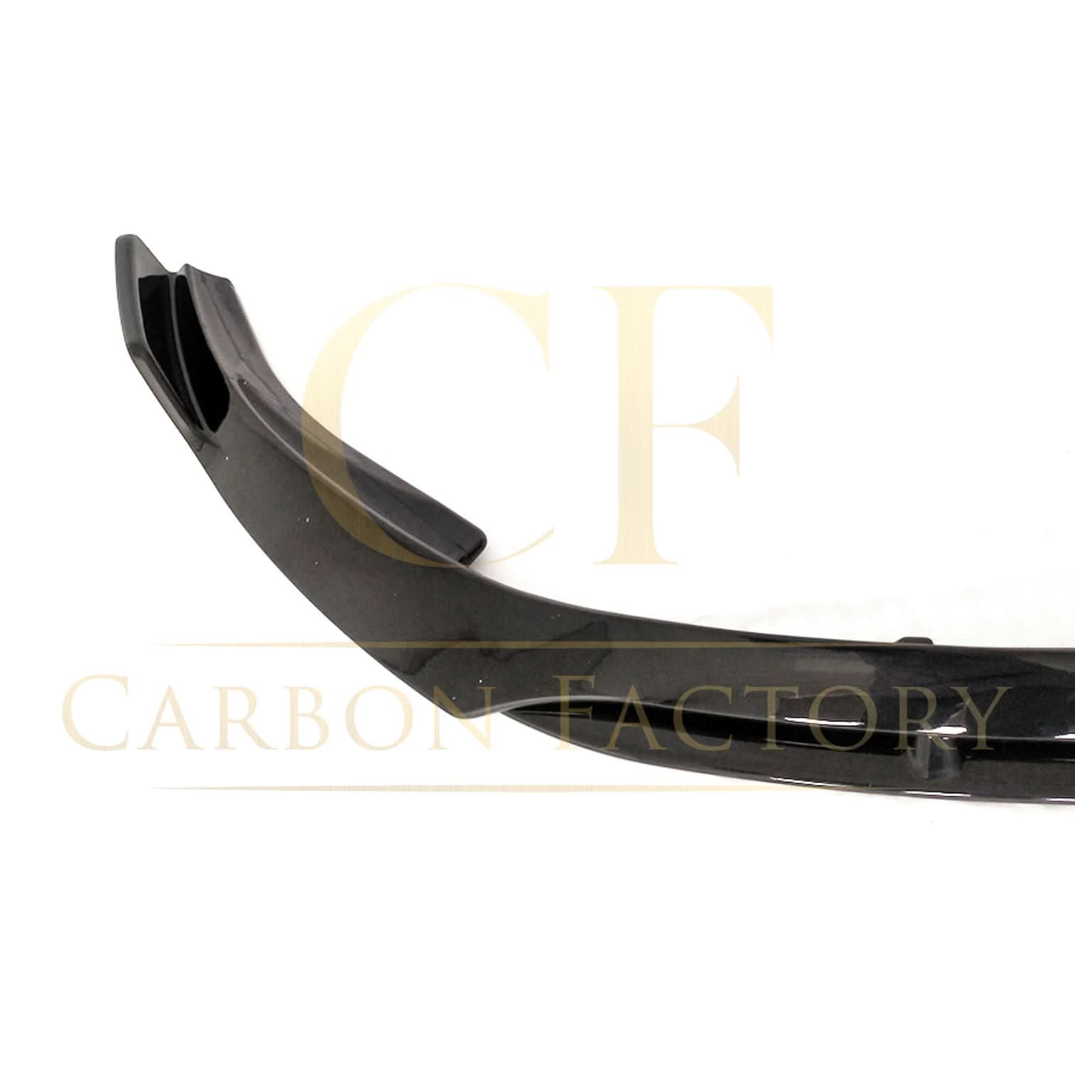 V Style Gloss Black Front Splitter for Mercedes Benz W205 C Class AMG 19-21