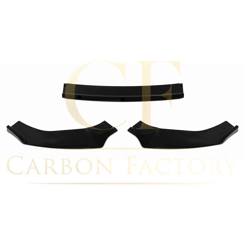 V Style Gloss Black Front Splitter for VW Golf MK7 MK7.5 GTI / R 13-20