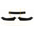 V Style Gloss Black Front Splitter for VW Golf MK7 MK7.5 GTI / R 13-20