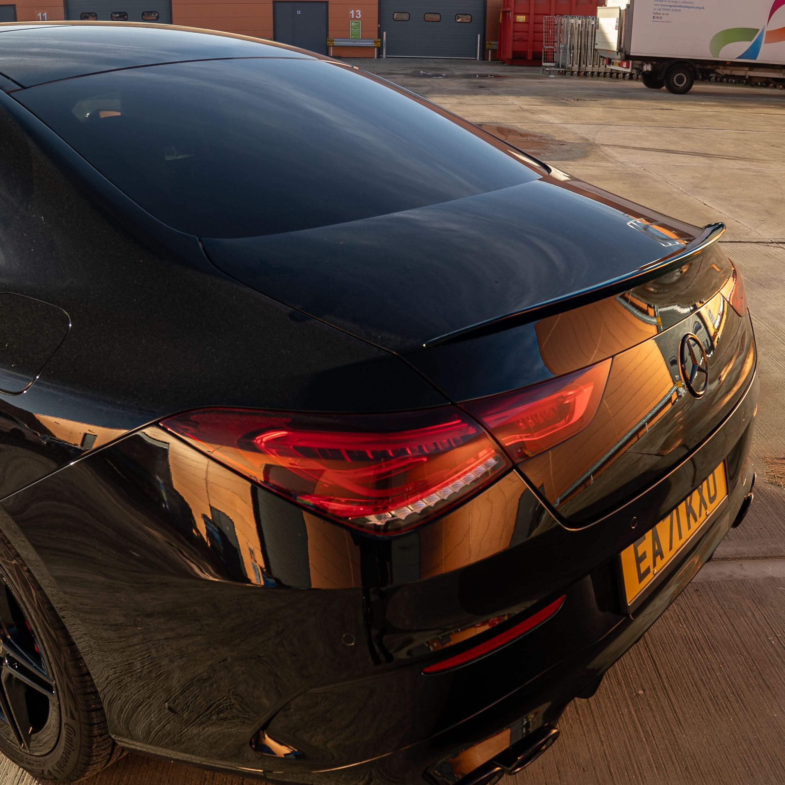 A Style Gloss Black Boot Spoiler for Mercedes Benz W118 CLA 19-25