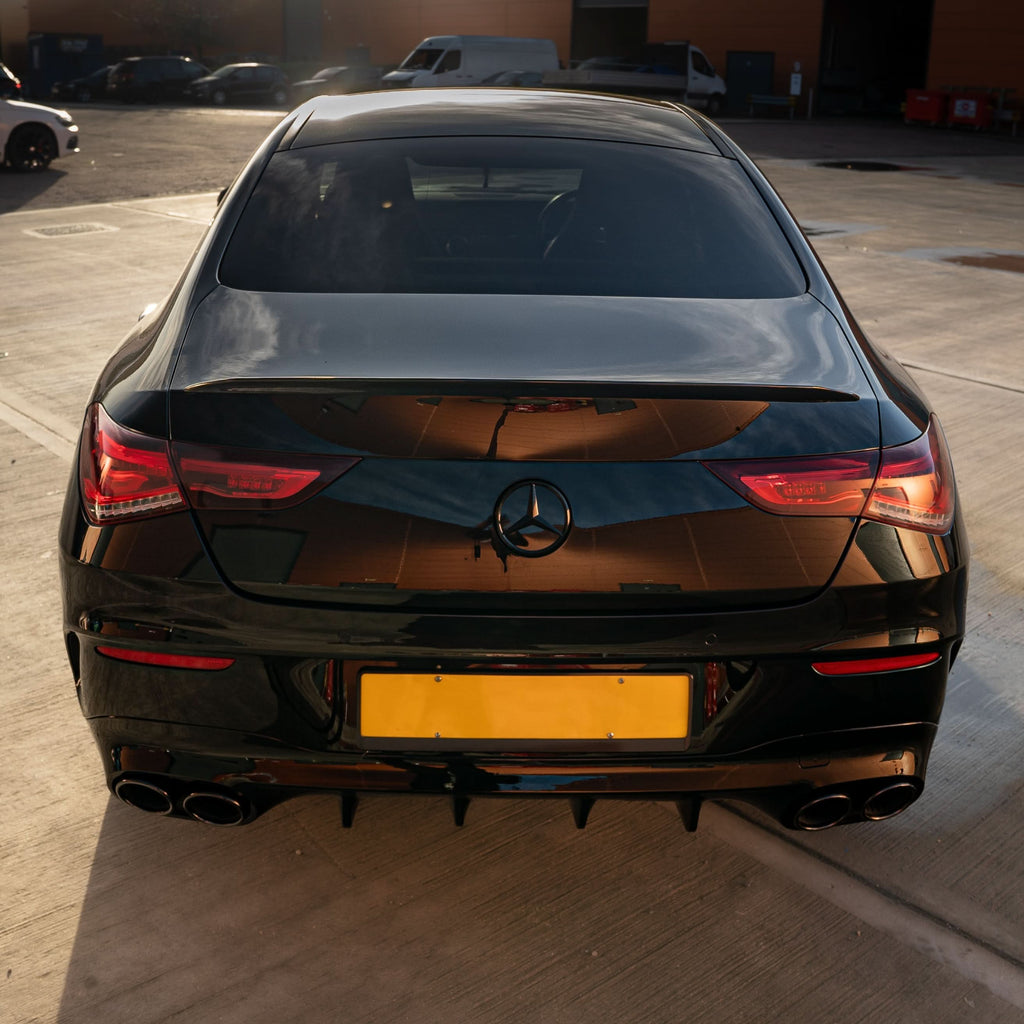 A Style Gloss Black Boot Spoiler for Mercedes Benz W118 CLA 19-25