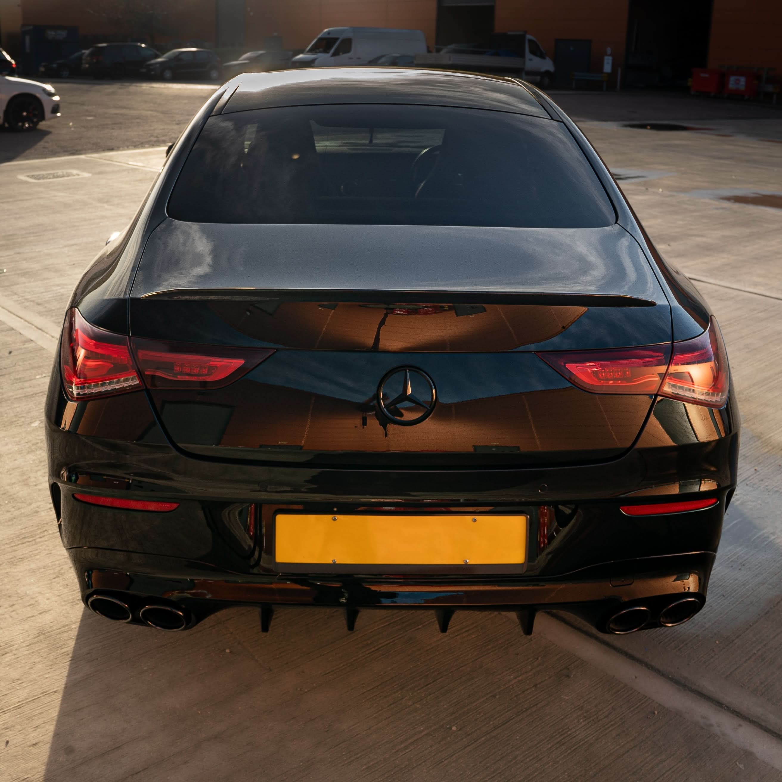 A Style Gloss Black Boot Spoiler for Mercedes Benz W118 CLA 19-25