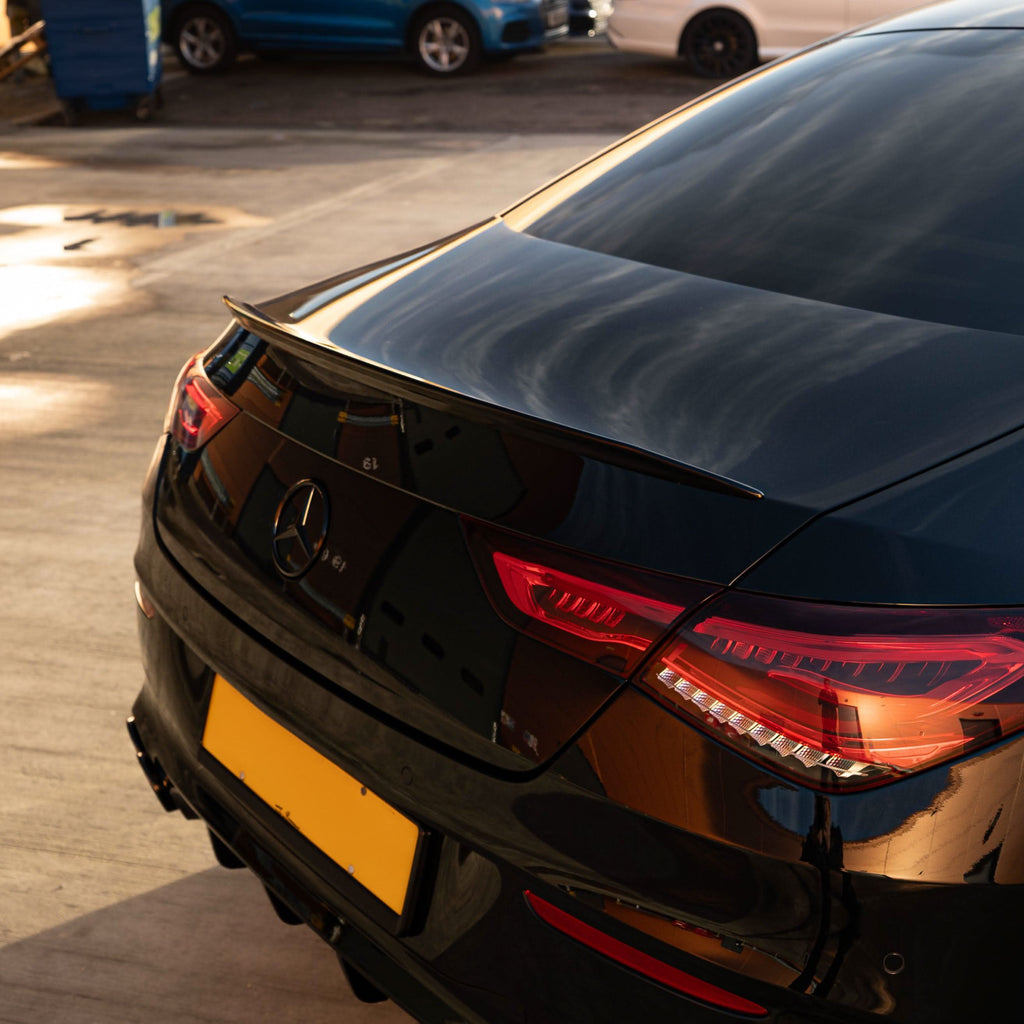 A Style Gloss Black Boot Spoiler for Mercedes Benz W118 CLA 19-25
