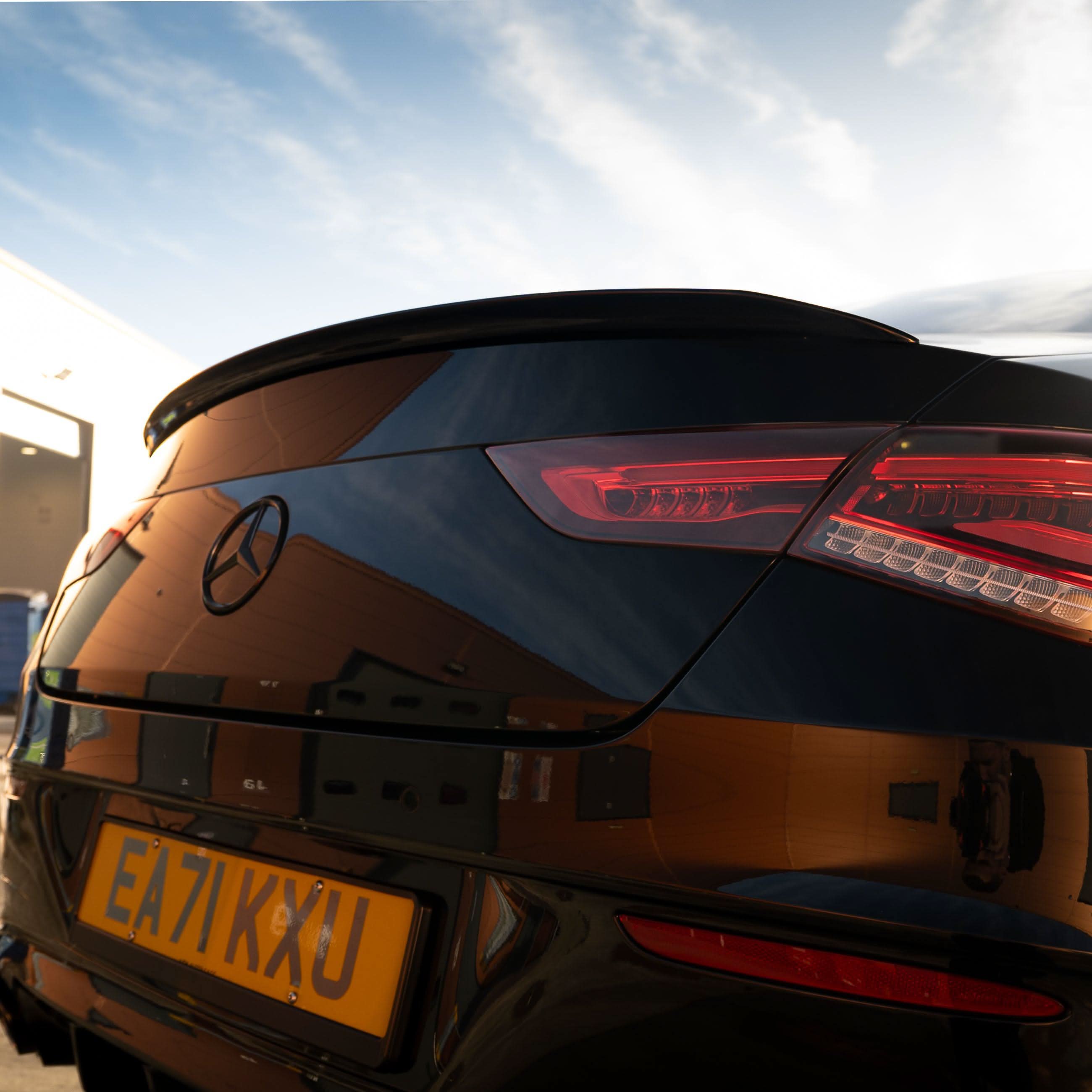 A Style Gloss Black Boot Spoiler for Mercedes Benz W118 CLA 19-25