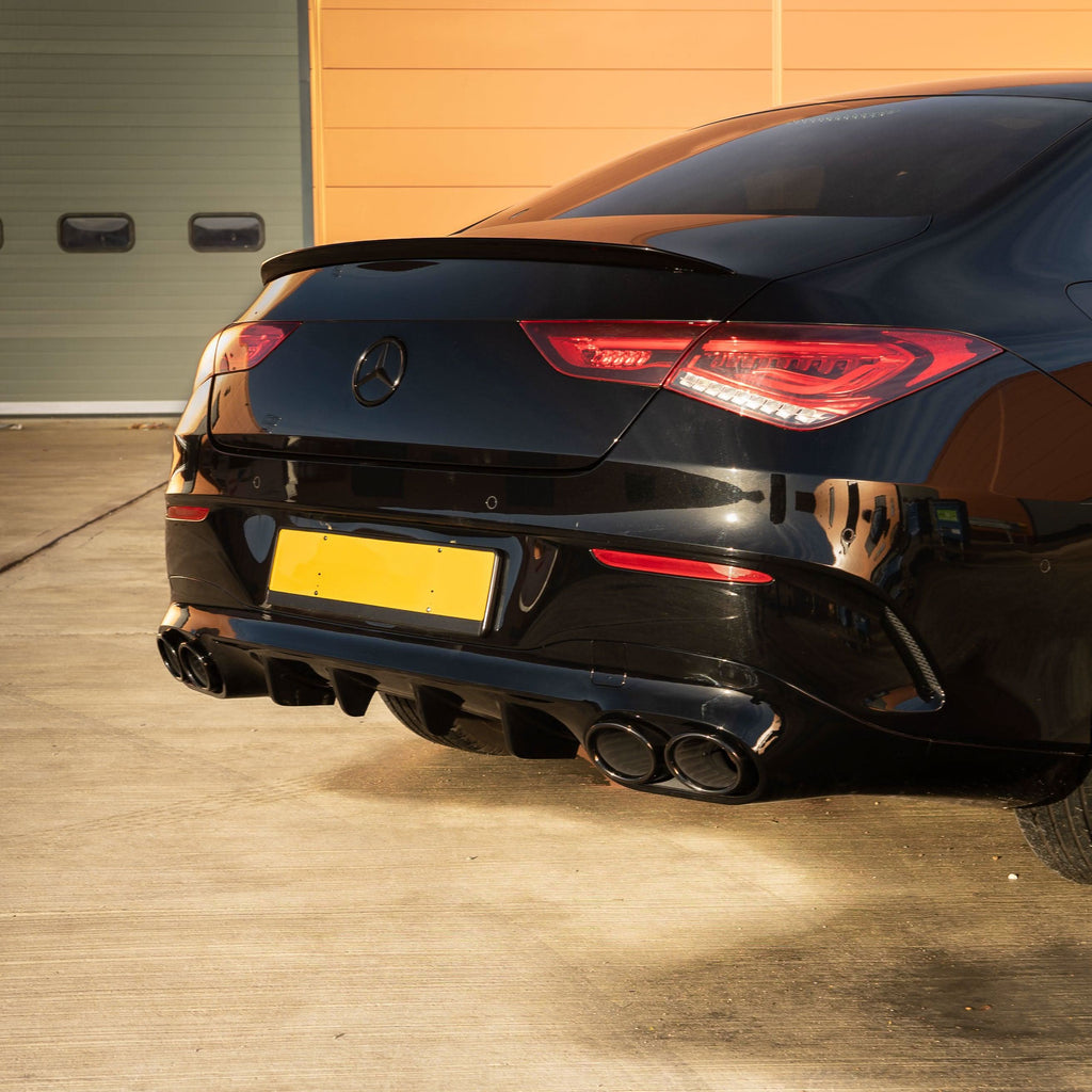 A Style Gloss Black Boot Spoiler for Mercedes Benz W118 CLA 19-25