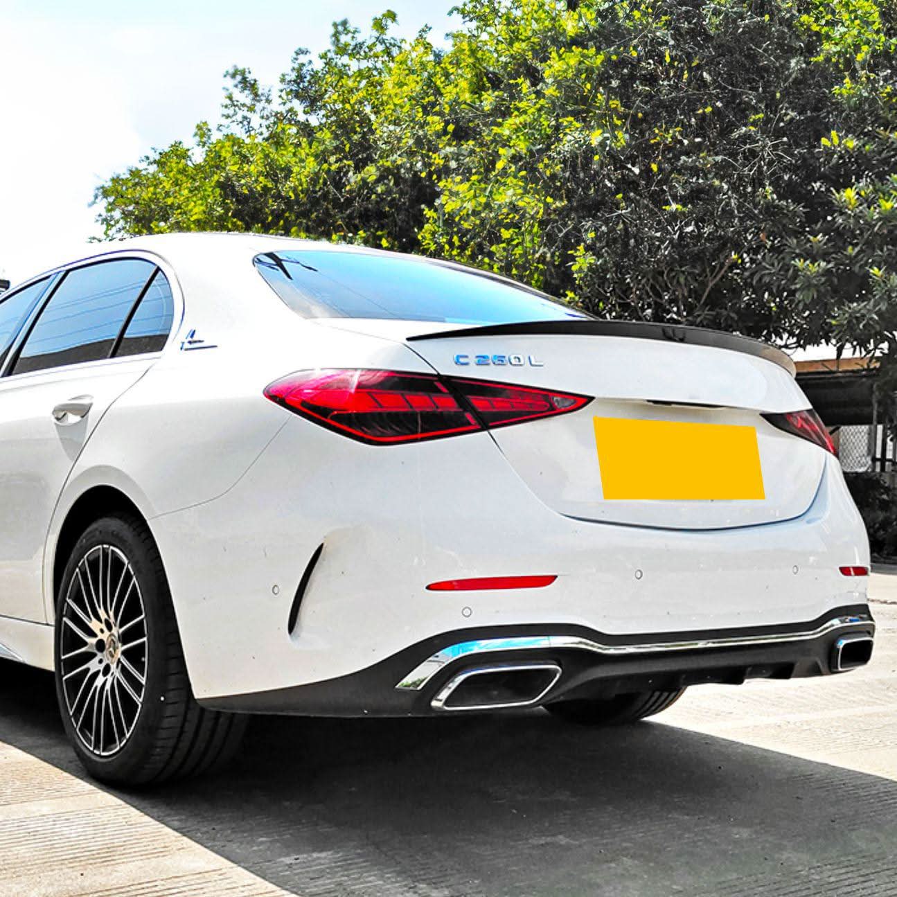 A Style Gloss Black Boot Spoiler for Mercedes Benz W206 C Class Saloon 22-Present