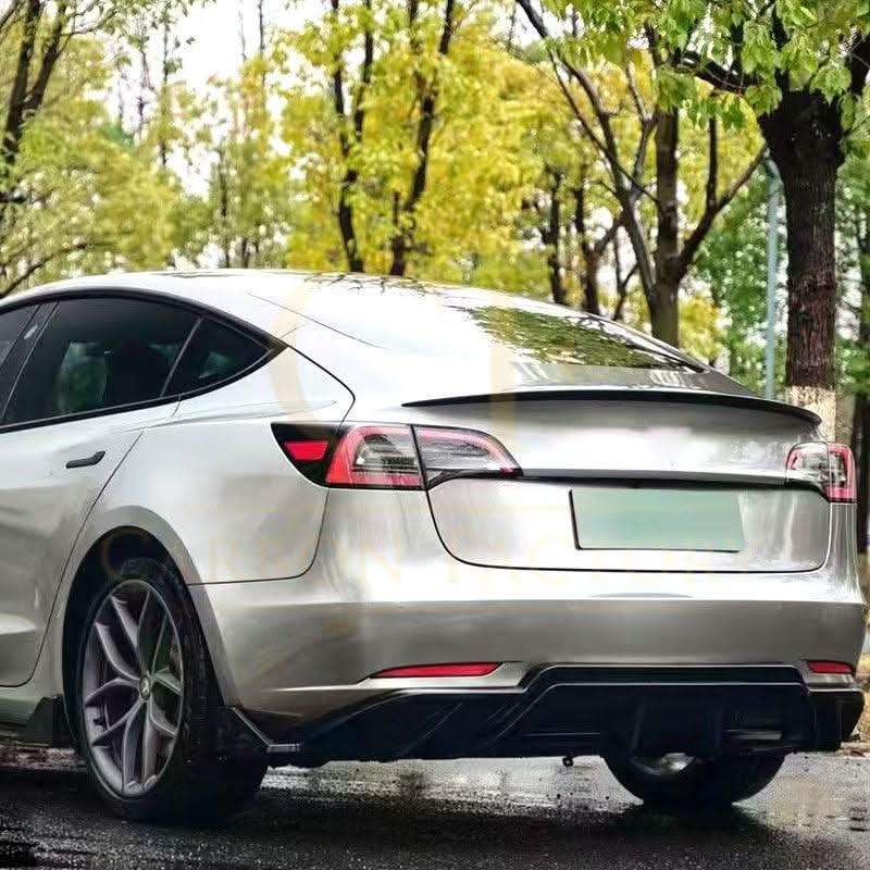 Competition Style Gloss Black Boot Spoiler for Tesla Model 3 16-23