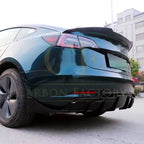 Competition Style Gloss Black Boot Spoiler for Tesla Model 3 16-23