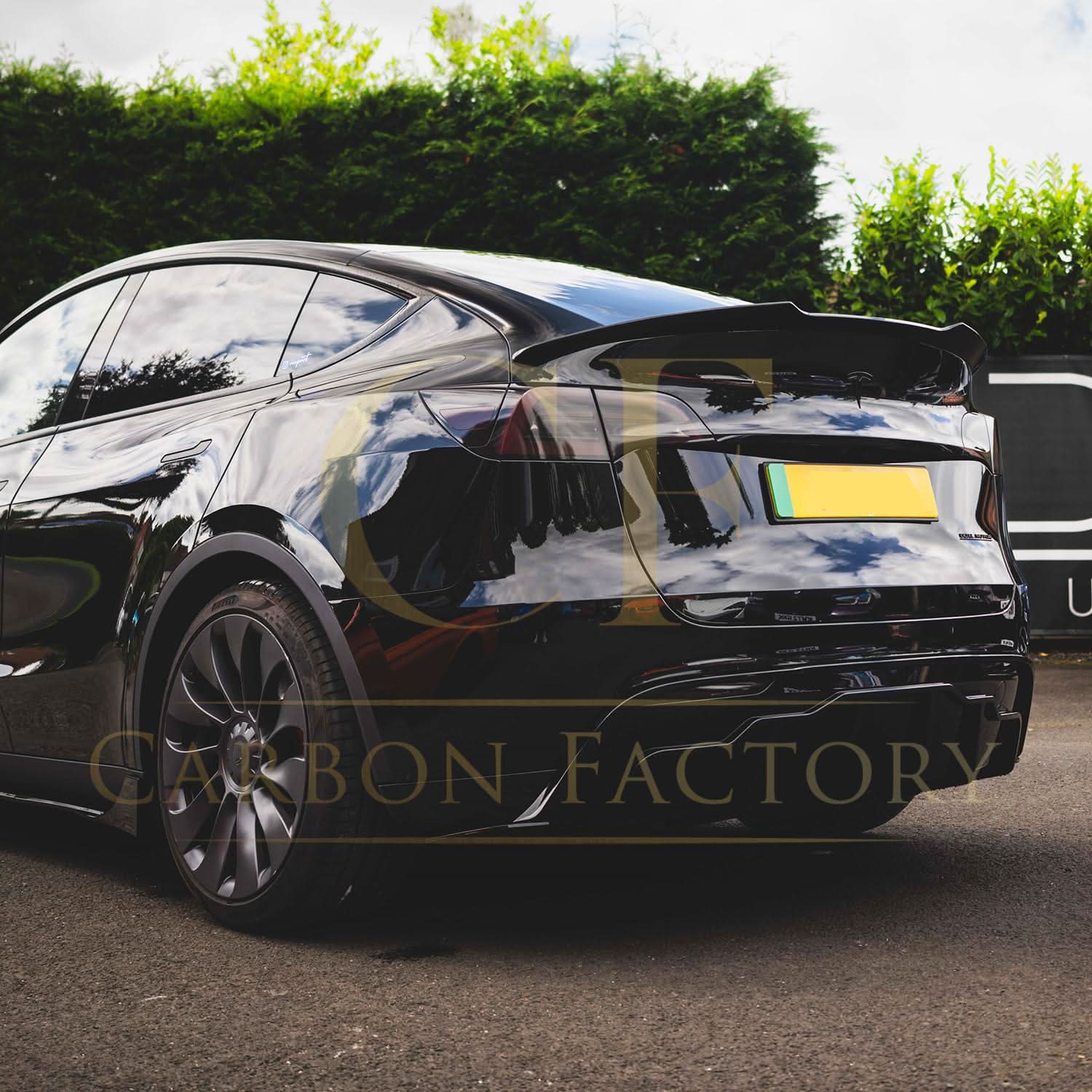 Competition Style Gloss Black Boot Spoiler for Tesla Model Y 19-24