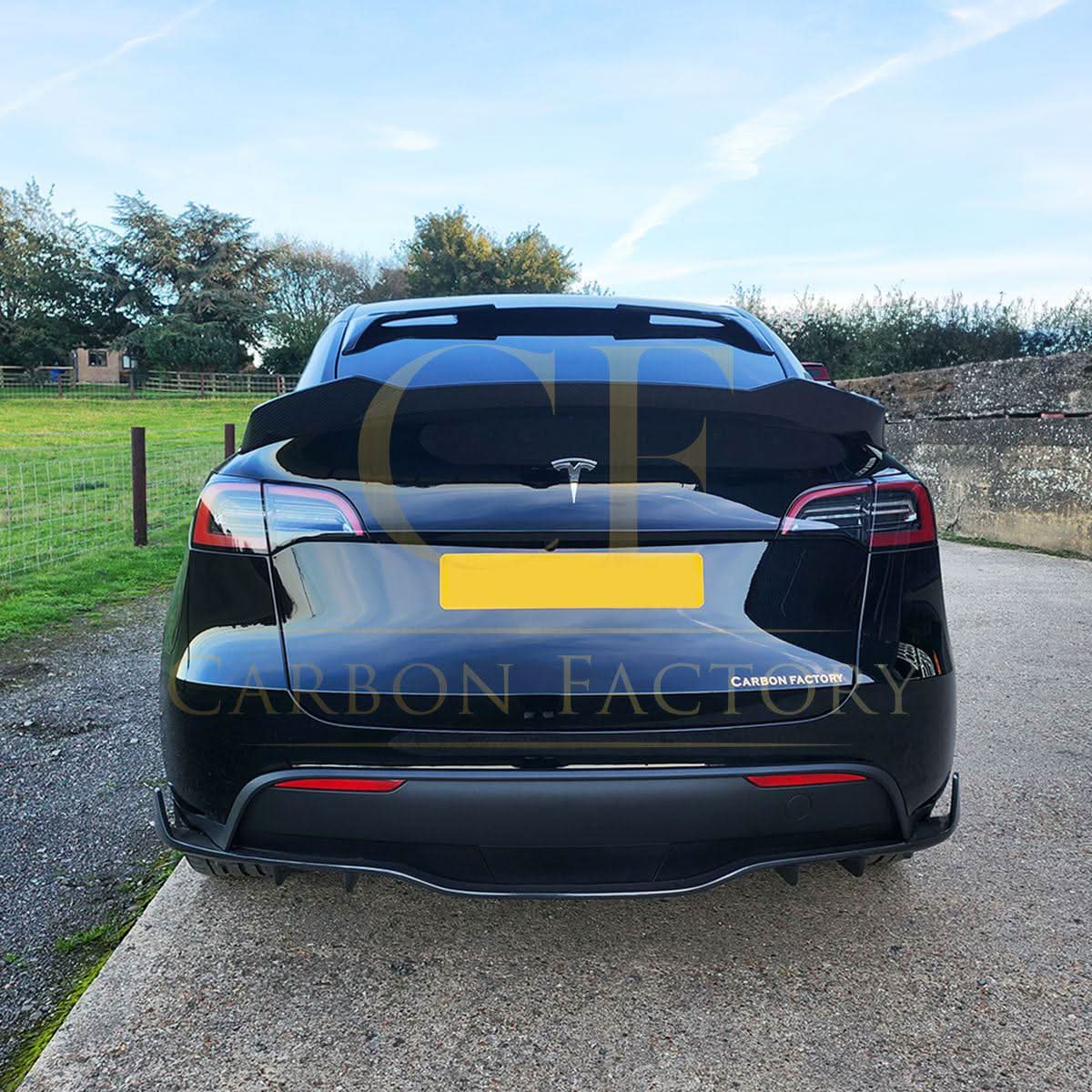 DK Style Gloss Black Roof Spoiler for Tesla Model Y 19-24