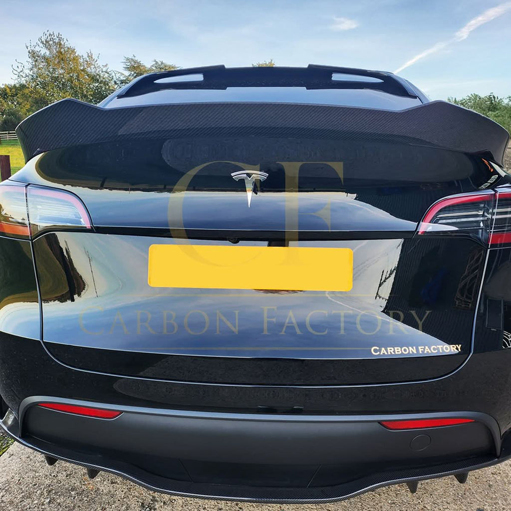 DK Style Gloss Black Roof Spoiler for Tesla Model Y 19-24