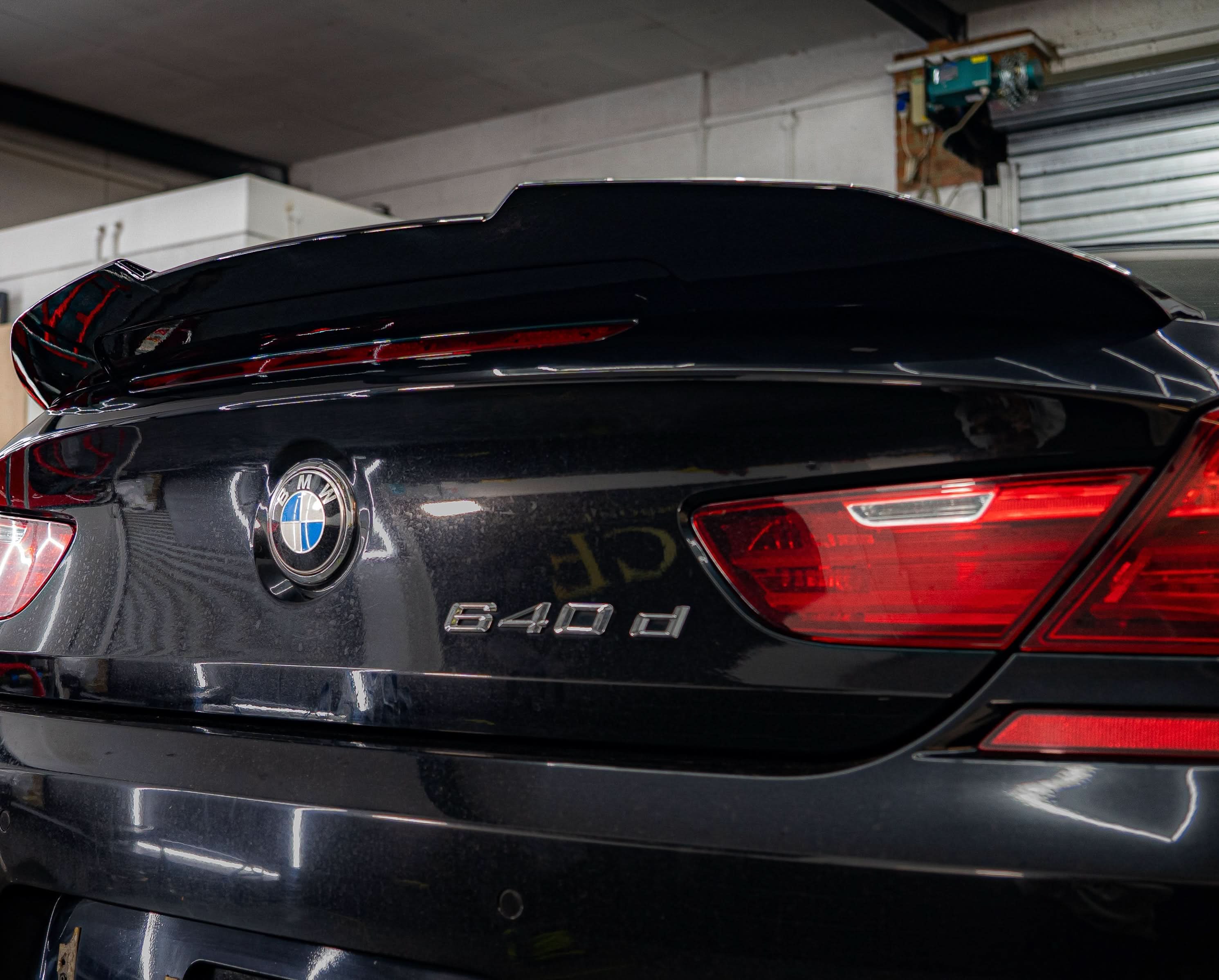 PSM Style Gloss Black Boot Spoiler for BMW 6 Series F06 F13 inc M6 11-18