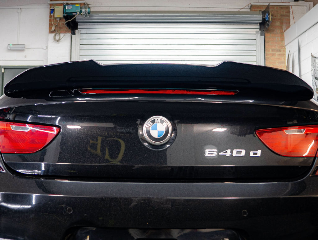 PSM Style Gloss Black Boot Spoiler for BMW 6 Series F06 F13 inc M6 11-18