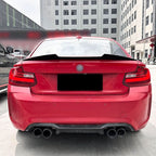 Small V Style Gloss Black Spoiler for BMW F22 2 Series F87 M2 M2C 14-20