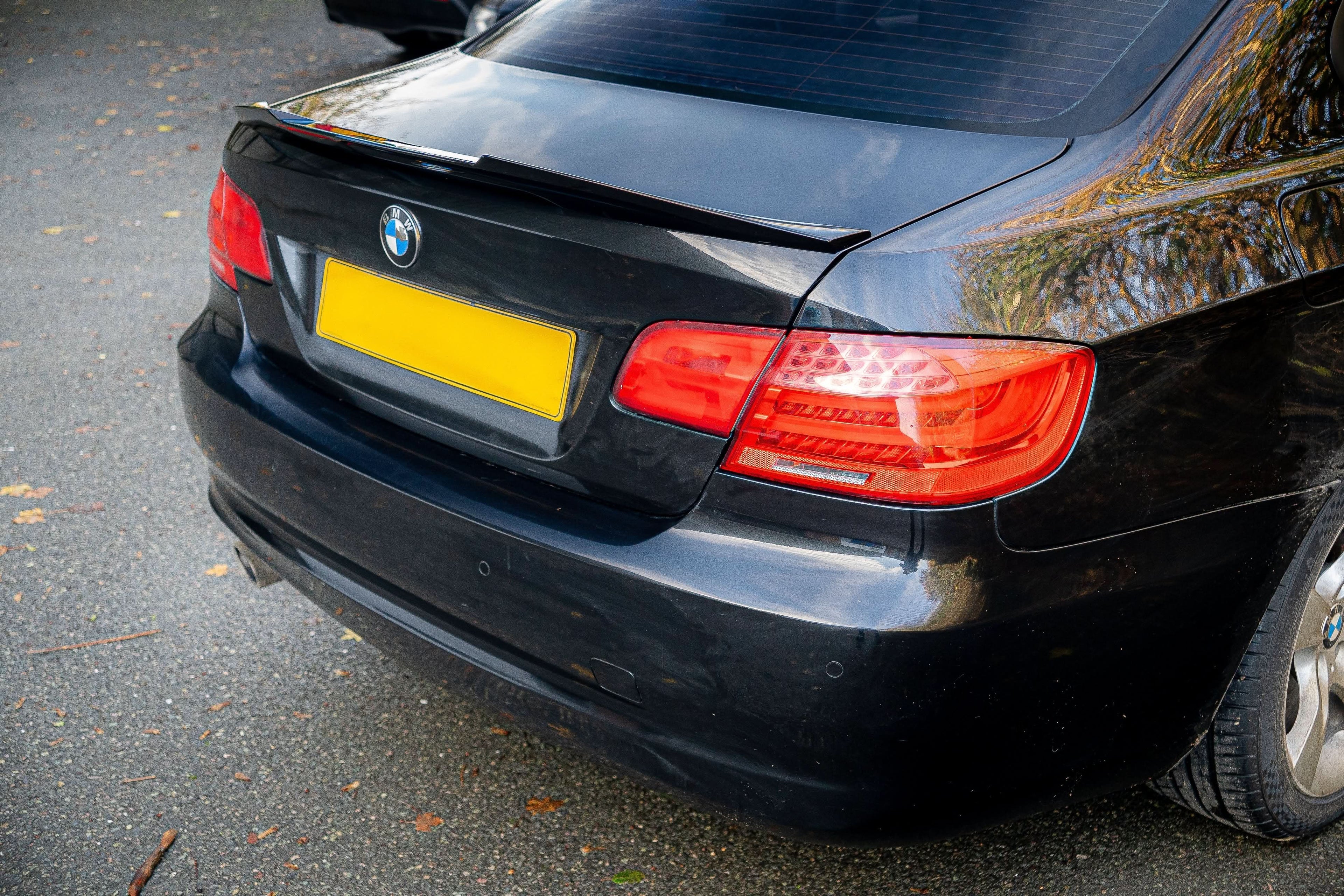 V Style Gloss Black Boot Spoiler for BMW 3 Series E92 Coupe inc M3 05-11