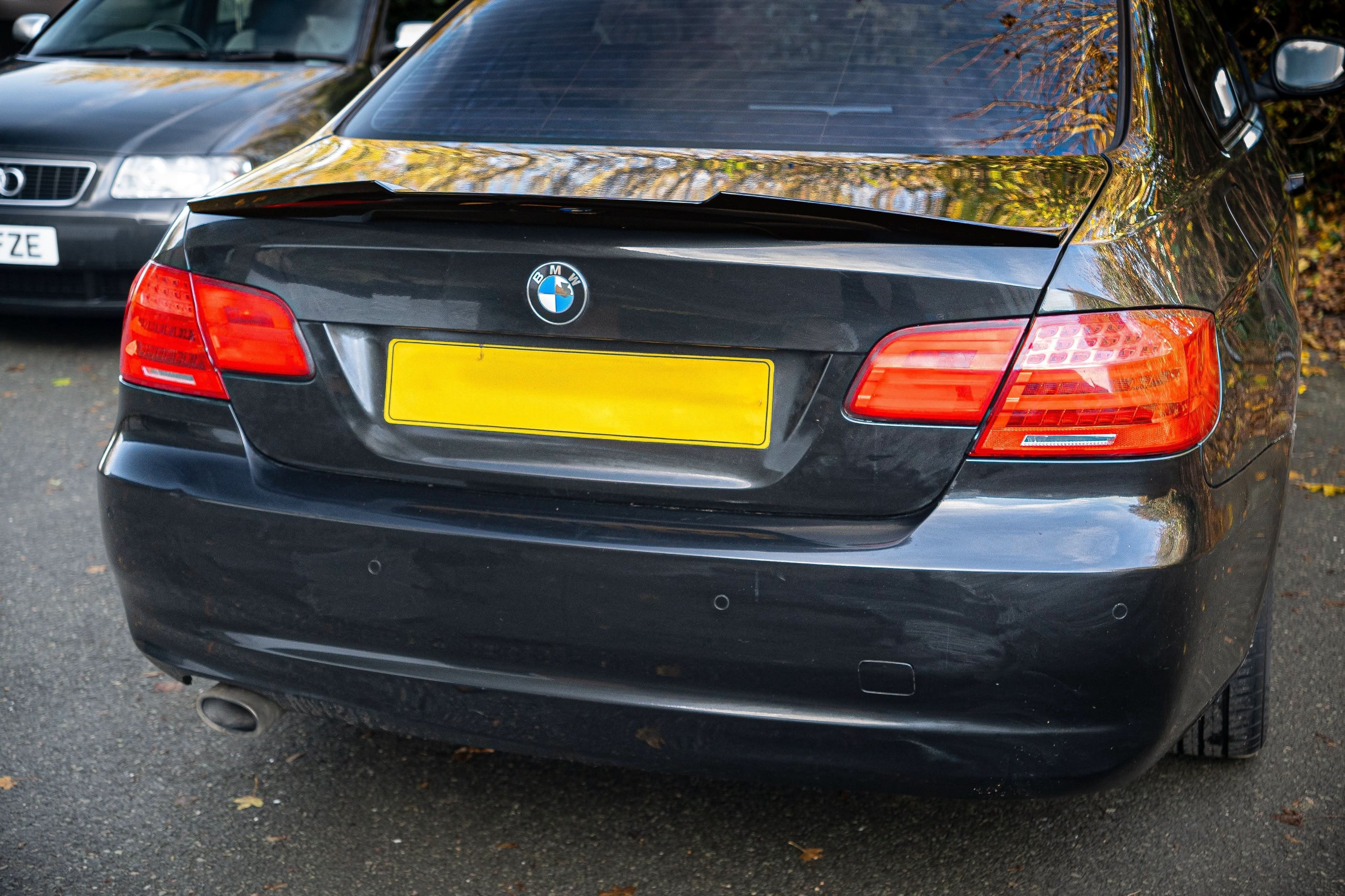 V Style Gloss Black Boot Spoiler for BMW 3 Series E92 Coupe inc M3 05-11