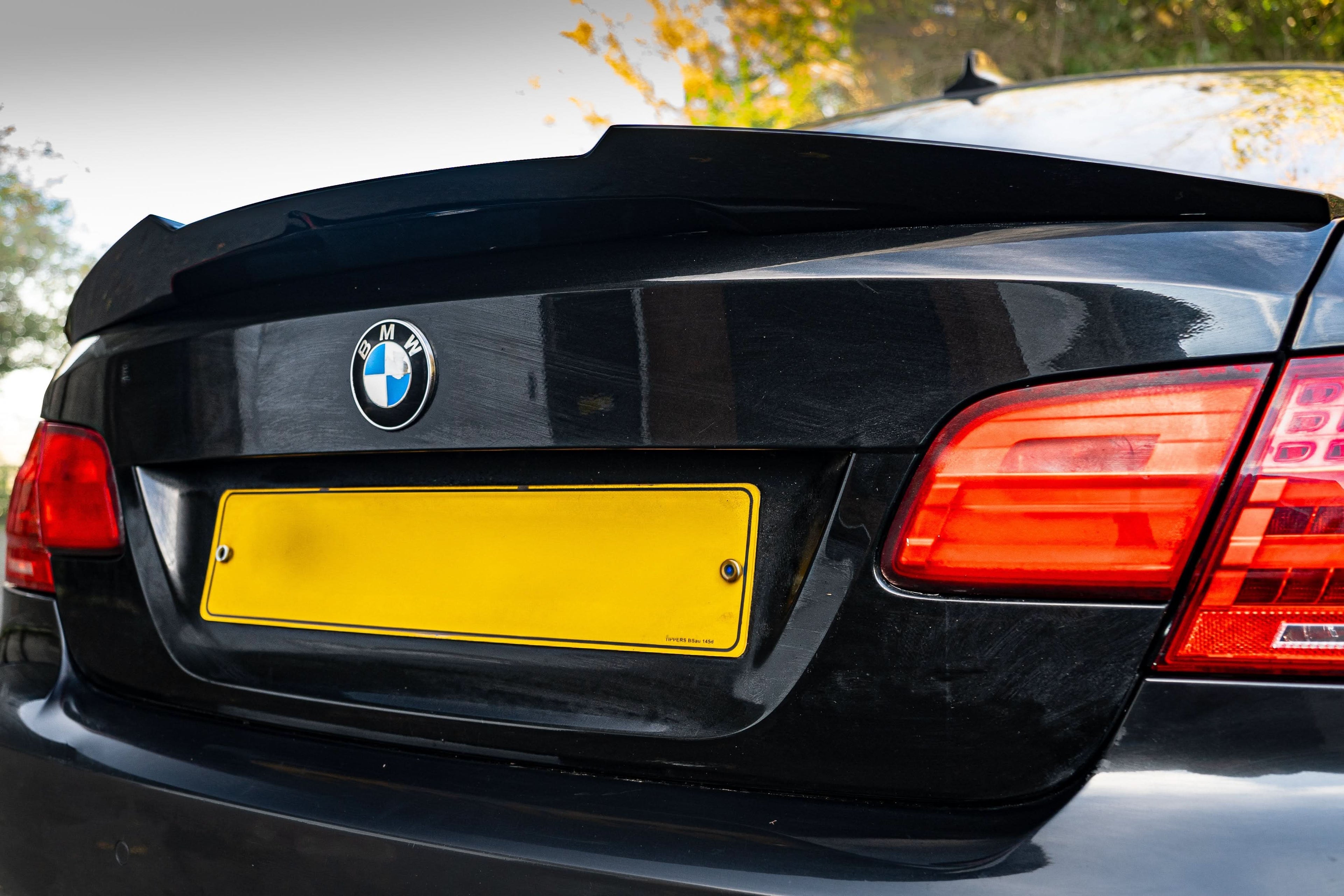 V Style Gloss Black Boot Spoiler for BMW 3 Series E92 Coupe inc M3 05-11