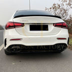 V Style Gloss Black Boot Spoiler for Mercedes Benz W177 A Class Saloon 18-25