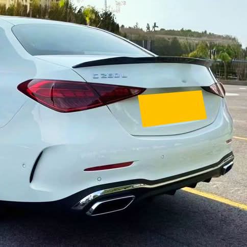 V Style Gloss Black Boot Spoiler for Mercedes Benz W206 C Class Saloon 22-Present