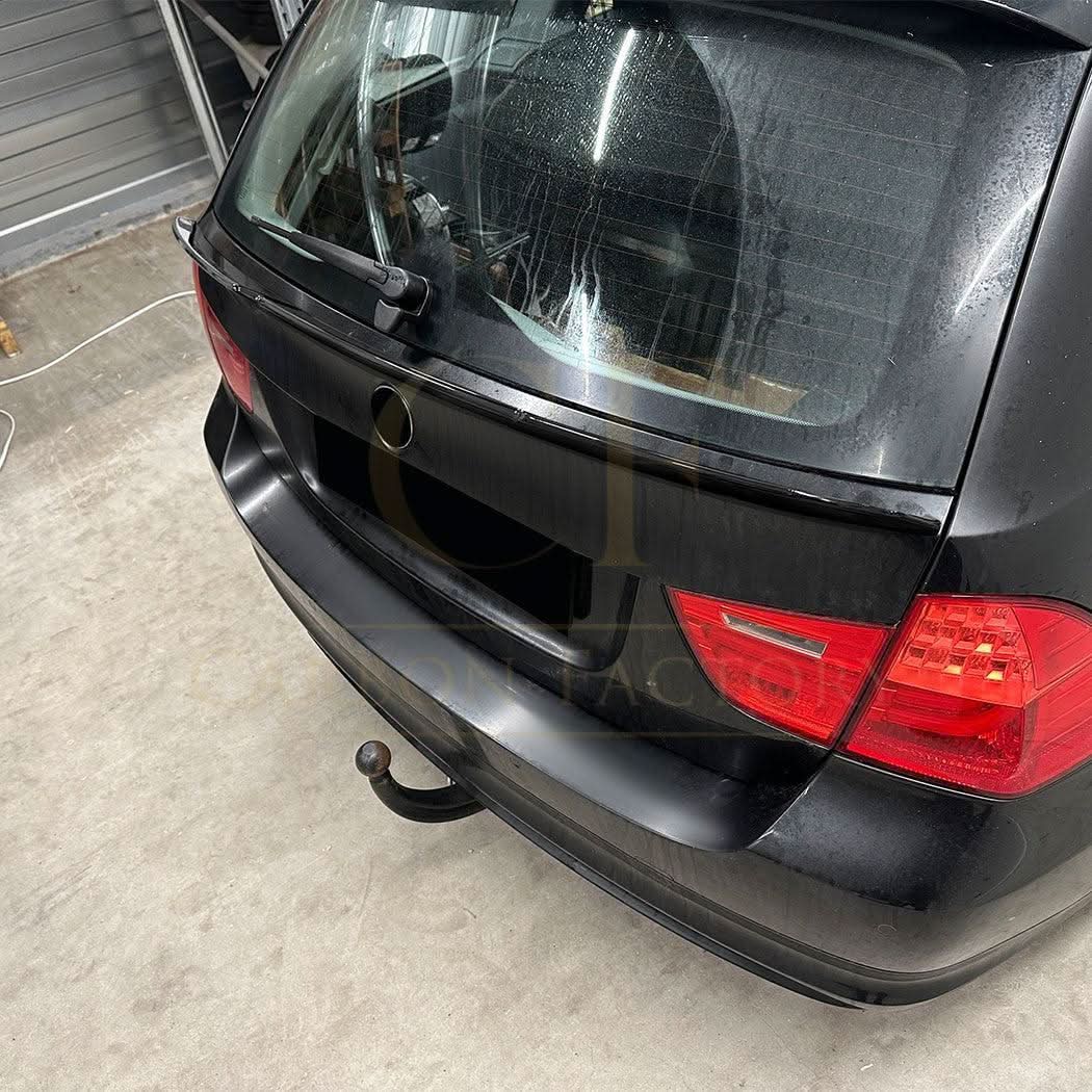 V Style Gloss Black Mid Spoiler for BMW E91 Estate 3 Series 05-13