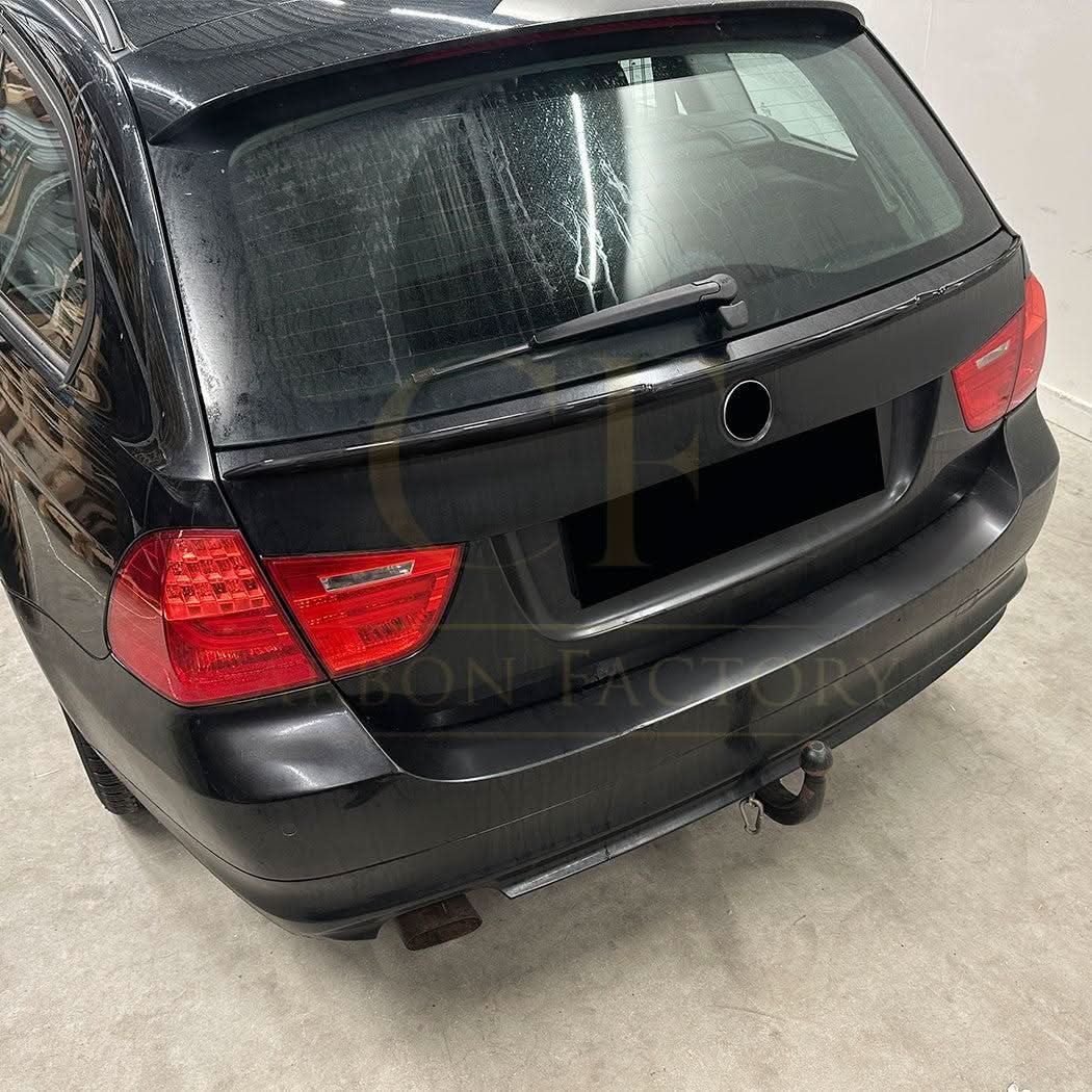 V Style Gloss Black Mid Spoiler for BMW E91 Estate 3 Series 05-13