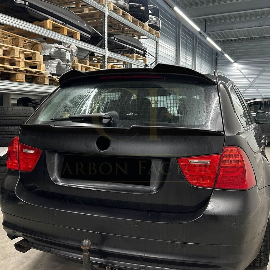V Style Gloss Black Roof Spoiler for BMW E91 Estate 3 Series 05-13