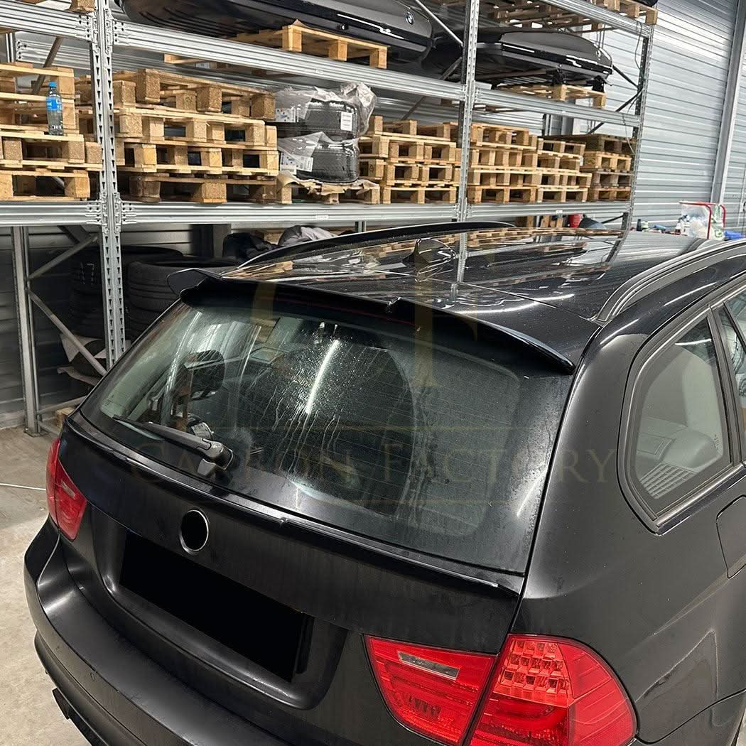 V Style Gloss Black Roof Spoiler for BMW E91 Estate 3 Series 05-13